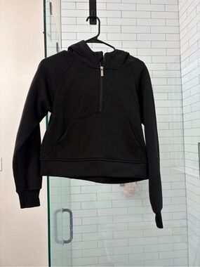 Ulu Black Half-Zip Pullover Hoodie Sweater